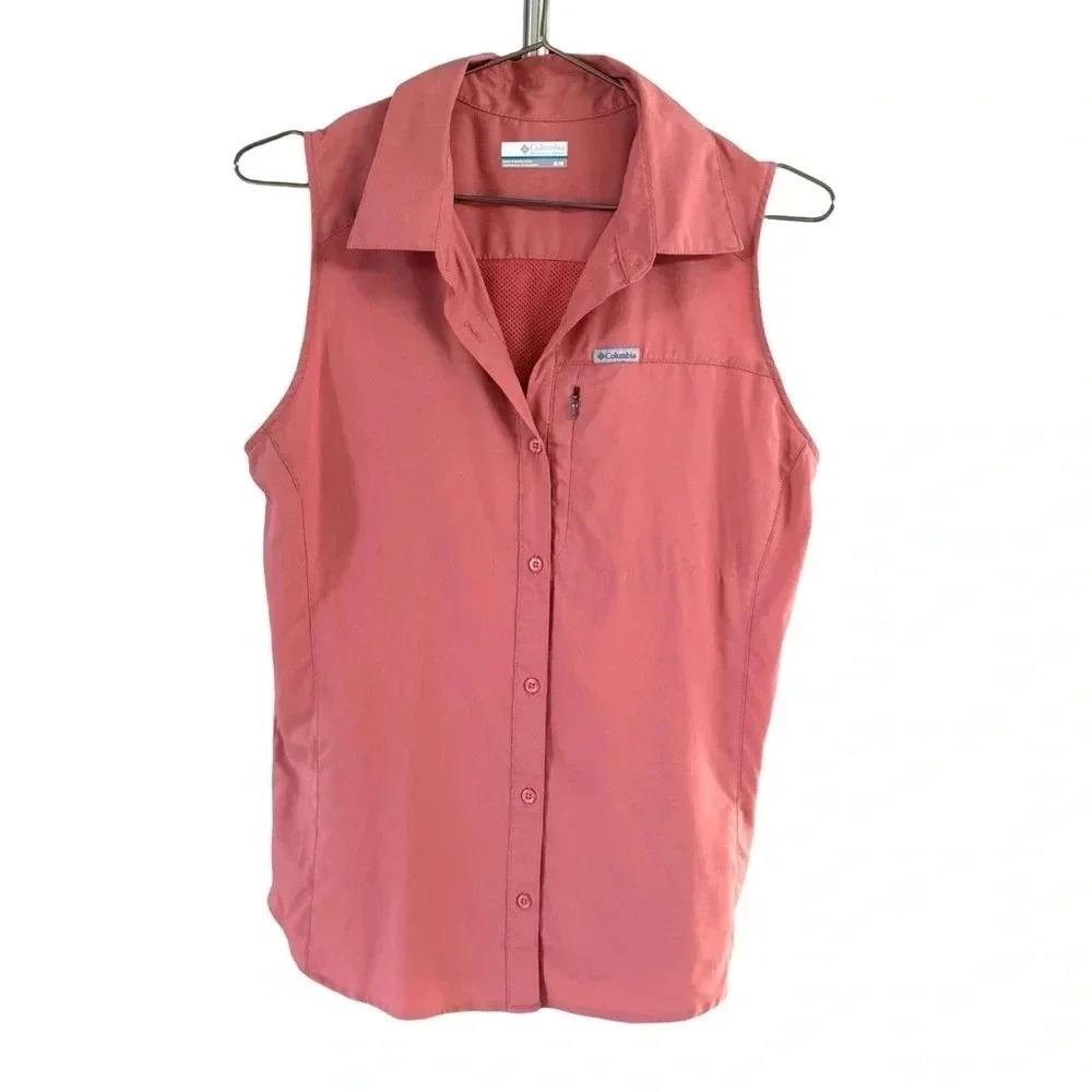 Columbia Women’s Sleeveless Shirt Vest Medium outdoor camping hiking gorpcore
